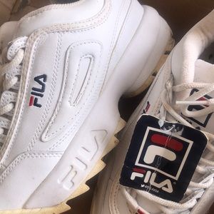 White filas size us 7 1/2 EUR 38 UK 5